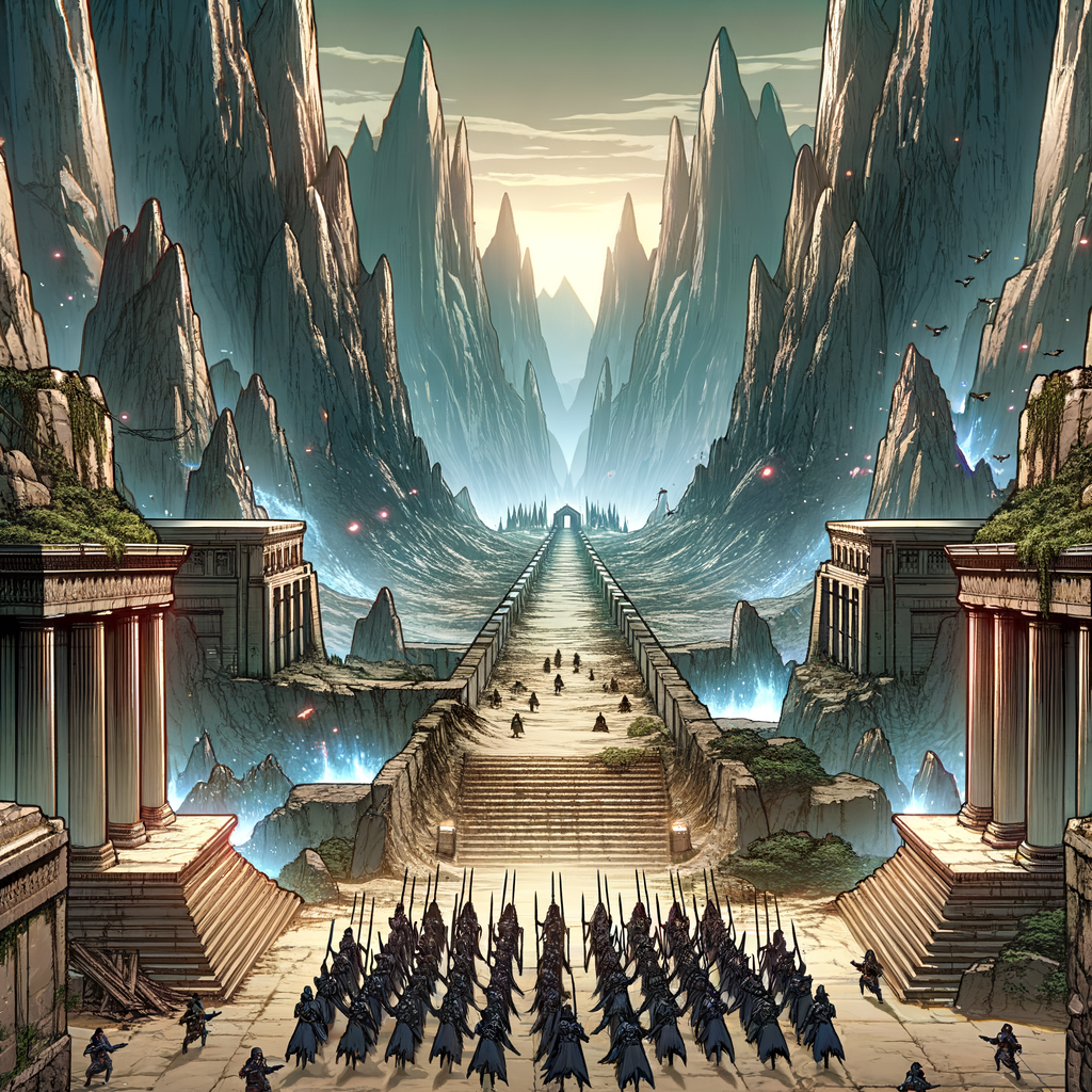 古墳隘口兩崖峙，窄道蜿蜒敵陣橫。戰略要地風雲起，一夫當關萬夫難。